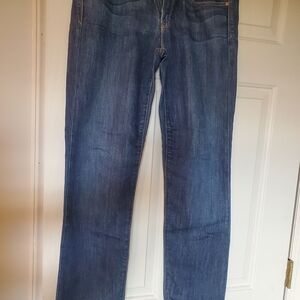GAP Women's Straight Leg Jeans in Deep Blue